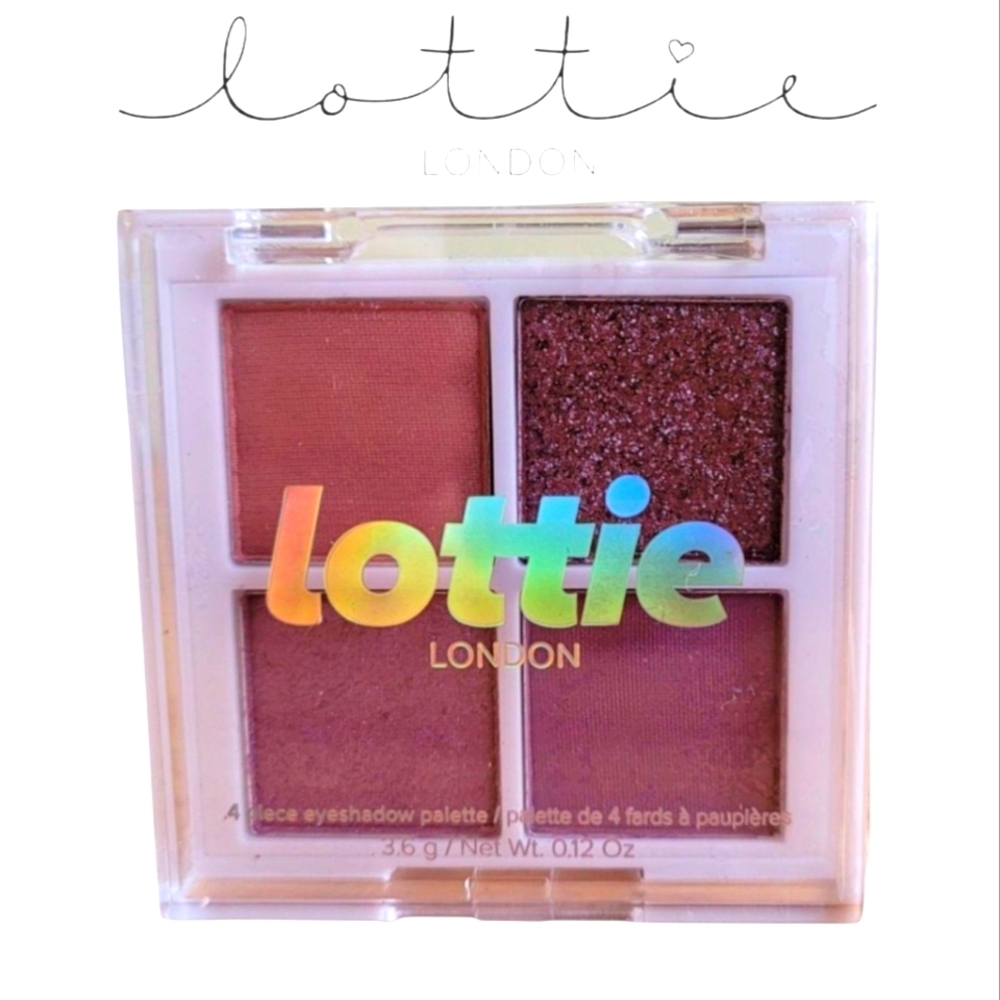 Lottie London Eyeshadow Quad The Mauves Sealed Travel Makeup Palette 3.6g